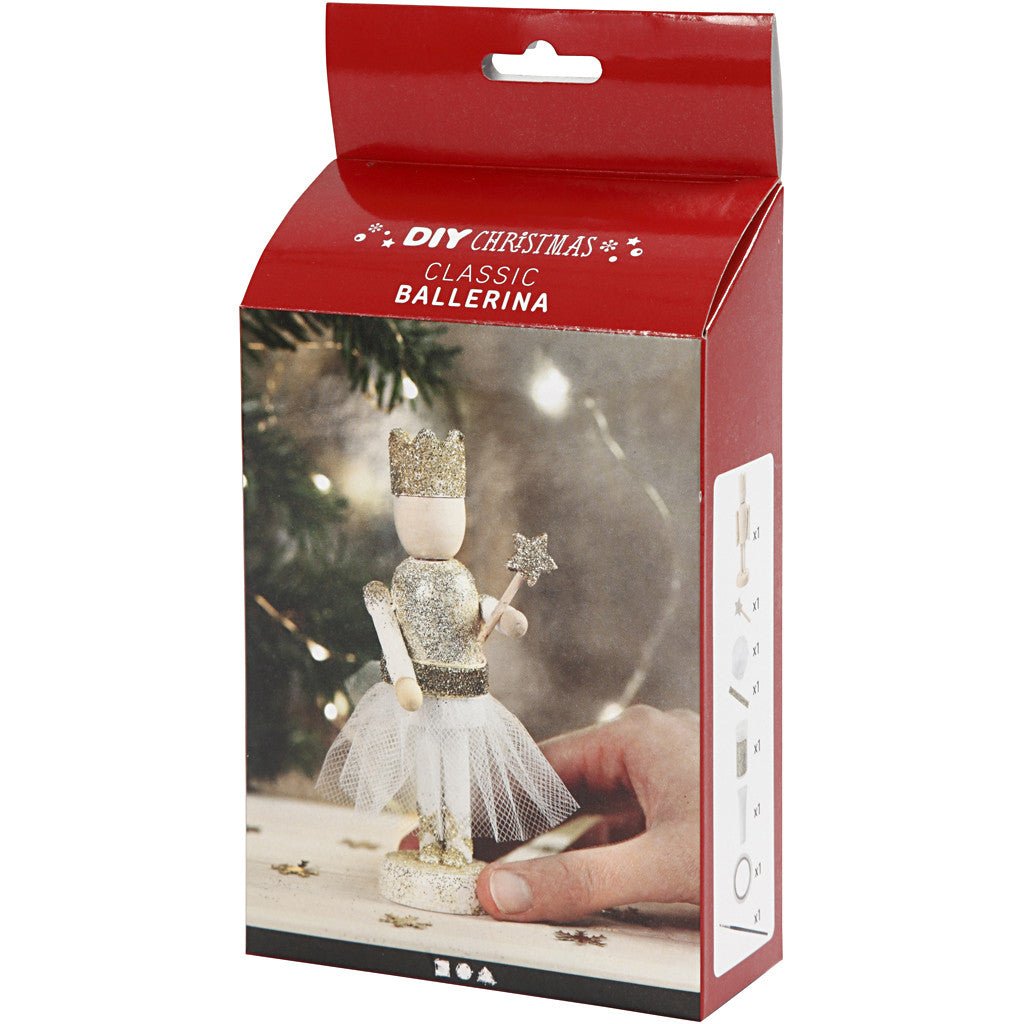 DIY Wooden Ballerina Kit Wth Plus Colour Christmas Decoration Figures Crafts - Home - Crafts