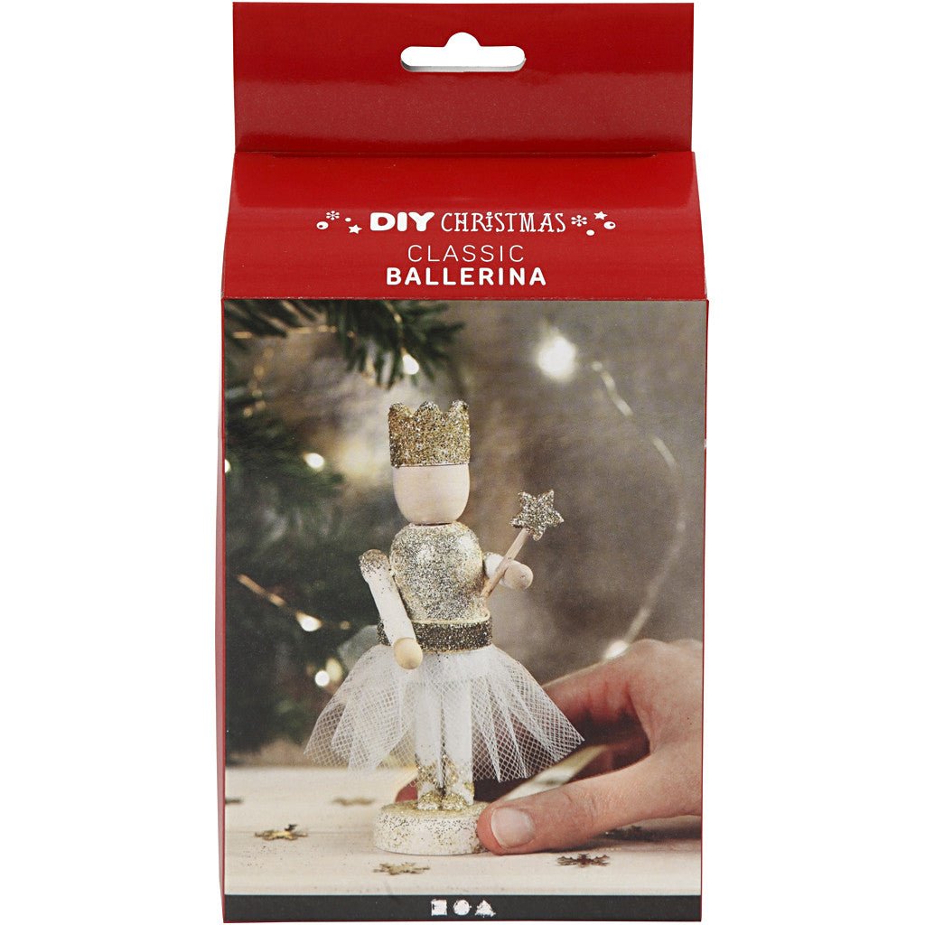 DIY Wooden Ballerina Kit Wth Plus Colour Christmas Decoration Figures Crafts - Home - Crafts