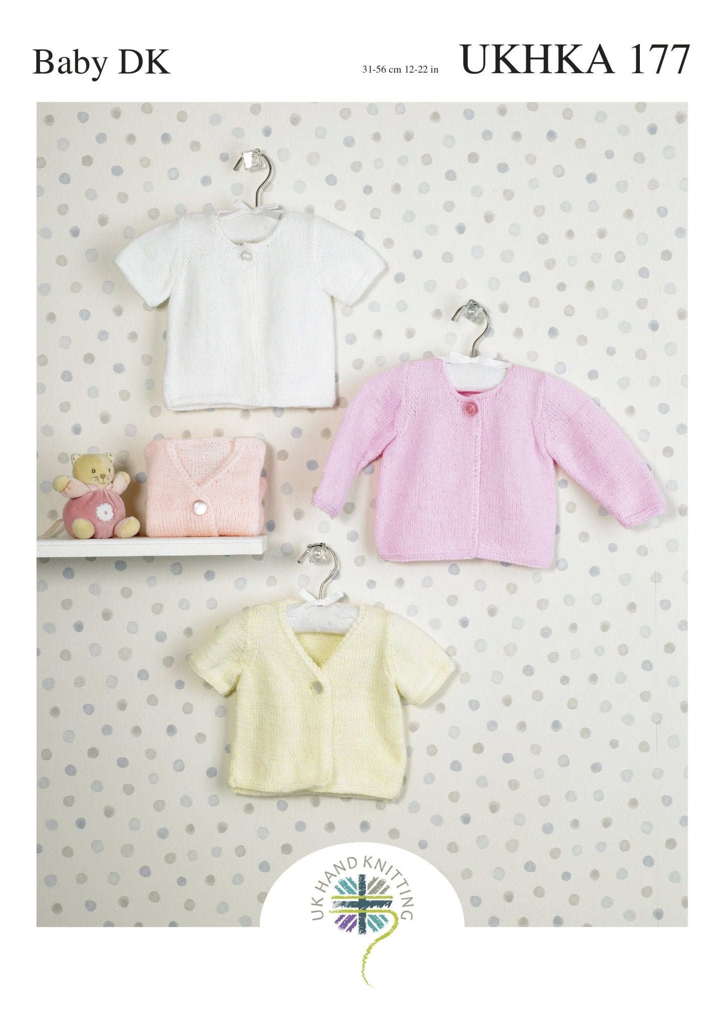 Double Knitting Pattern Cardigans 0 To 1 years 31 - 56 cm 12 - 22 inches - Home - Crafts