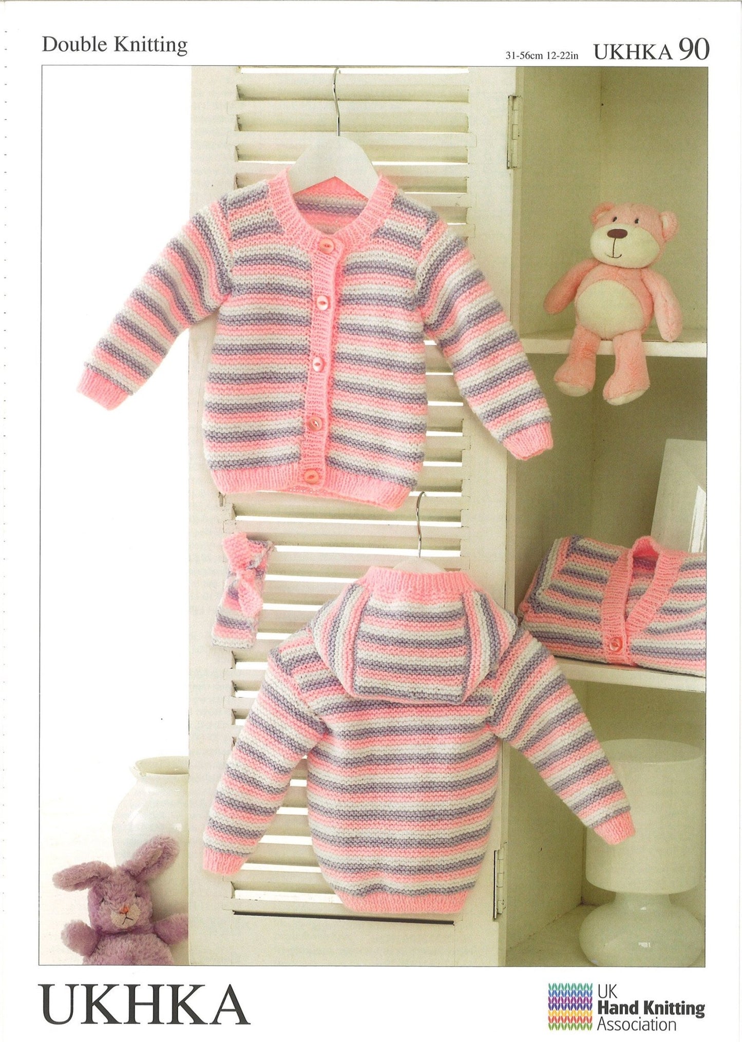 Double Knitting Pattern Cardigans 0 To 2 years 31 - 56 cm 12 - 22 inches - Home - Crafts