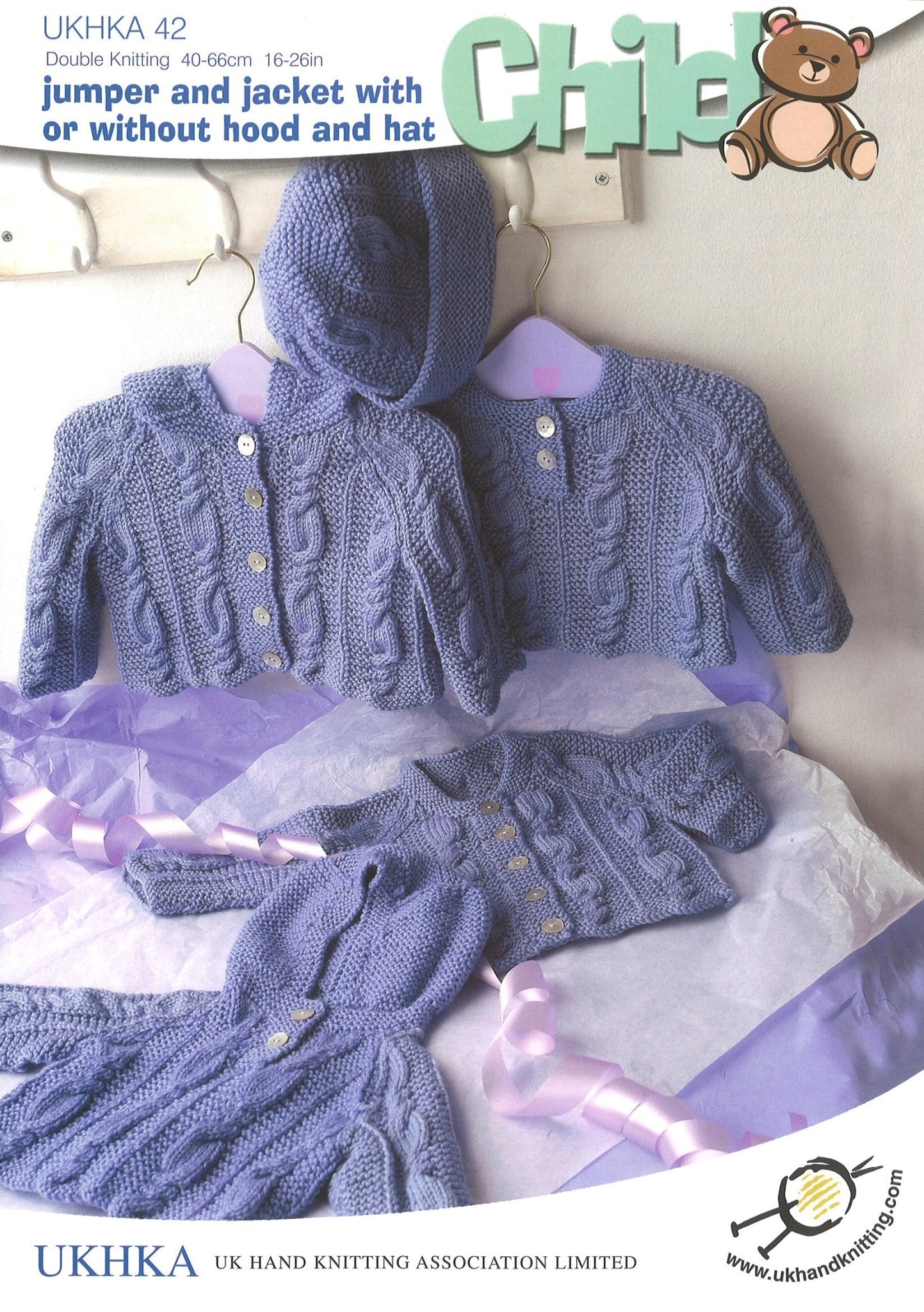 Double Knitting Pattern Jumper Jacket Hat 0 To 6 years 40 - 66 cm 16 - 26 inches - Home - Crafts