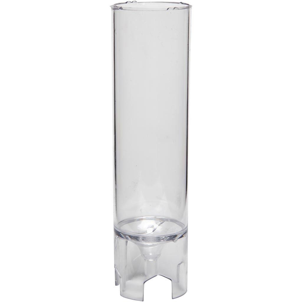 Durable Plastic Candle Mould Size 123 x 40mm Wick Size18 - Cylindrical - Home - Crafts