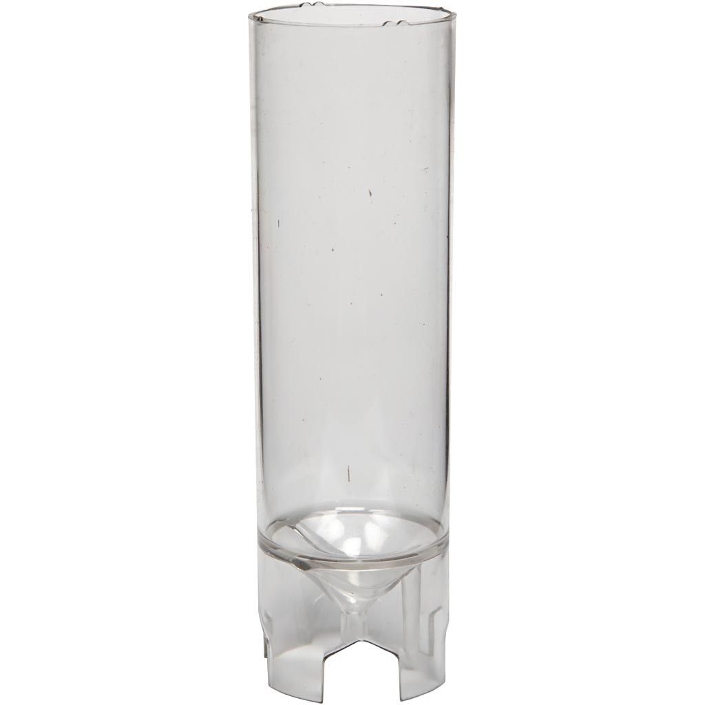 Durable Plastic Candle Mould Size 140 x 50 mm Wick Size 18 - Cylindrical - Home - Crafts