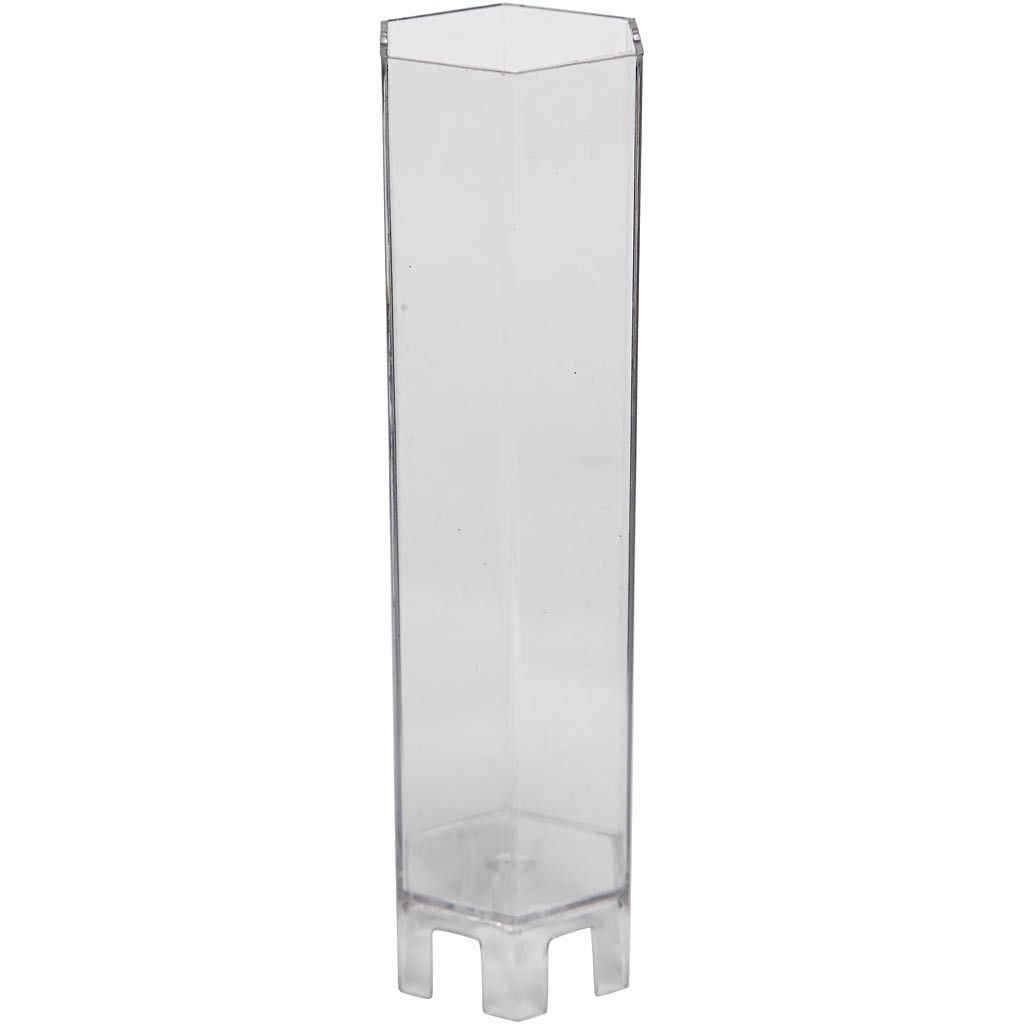 Durable Plastic Candle Mould Size 170 x 53mm Wick Size 18 - Hexagonal - Home - Crafts