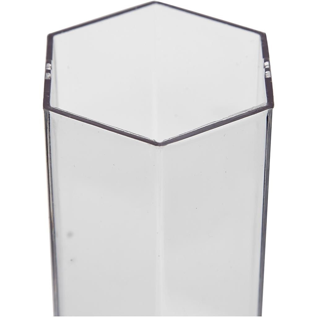 Durable Plastic Candle Mould Size 170 x 53mm Wick Size 18 - Hexagonal - Home - Crafts
