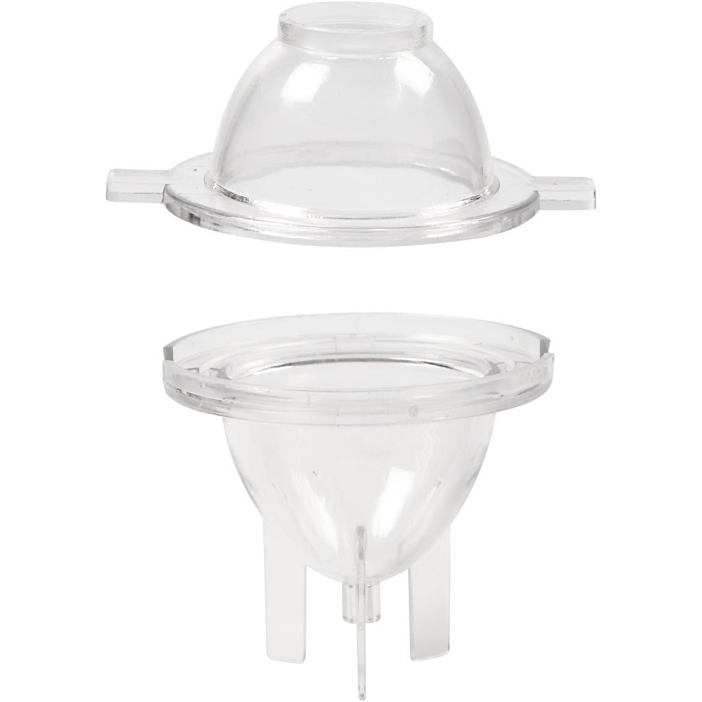 Durable Plastic Candle Mould Size H: 65 mm D:47 mm Wick Size 21 - Egg - Home - Crafts