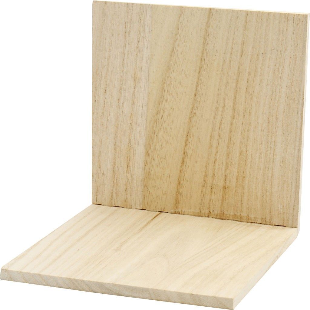 Empress Wood Book End Wooden Utility Items Size 15cm x 15cm x 15cm - Home - Crafts