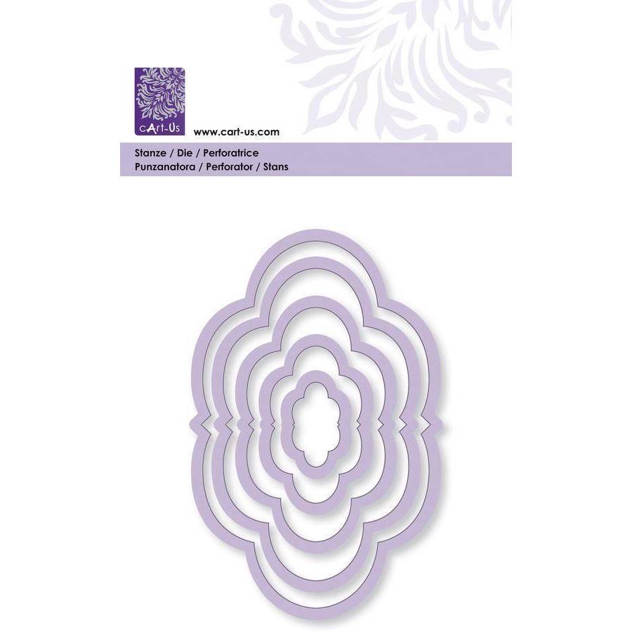 Fan Frame All Machine Punching Embossing Stencil Decoration Craft 109 mm - Home - Crafts