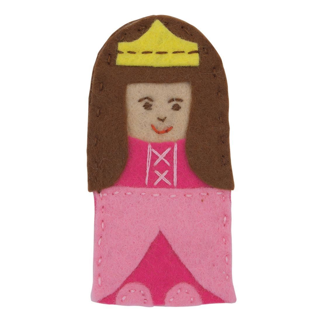 Finger Puppet Princess Felt Applique Craft Kit Embellishment Needlecraft Kits - Home - Crafts
