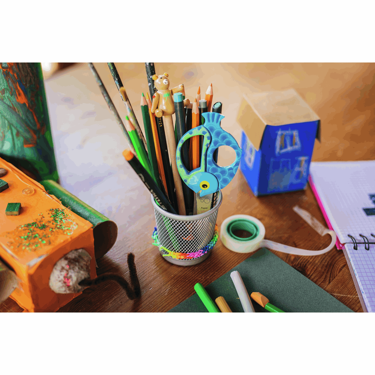 Fiskars Scissors: Kids: Animals: Fish: 13cm Paper Fabric Sewing Accessory