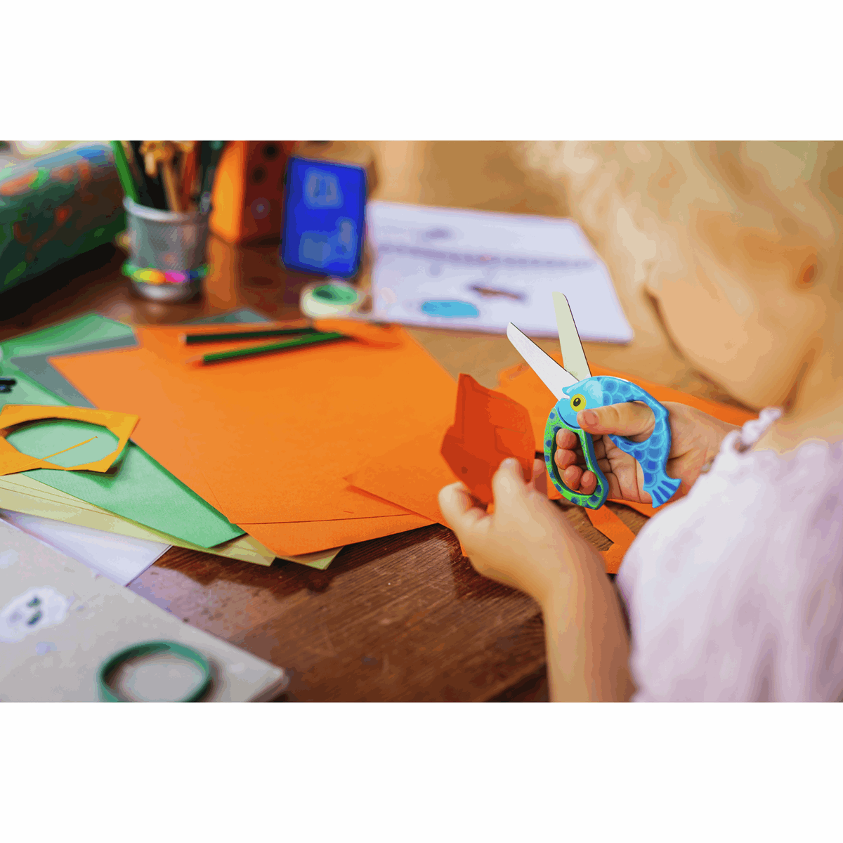 Fiskars Scissors: Kids: Animals: Fish: 13cm Paper Fabric Sewing Accessory