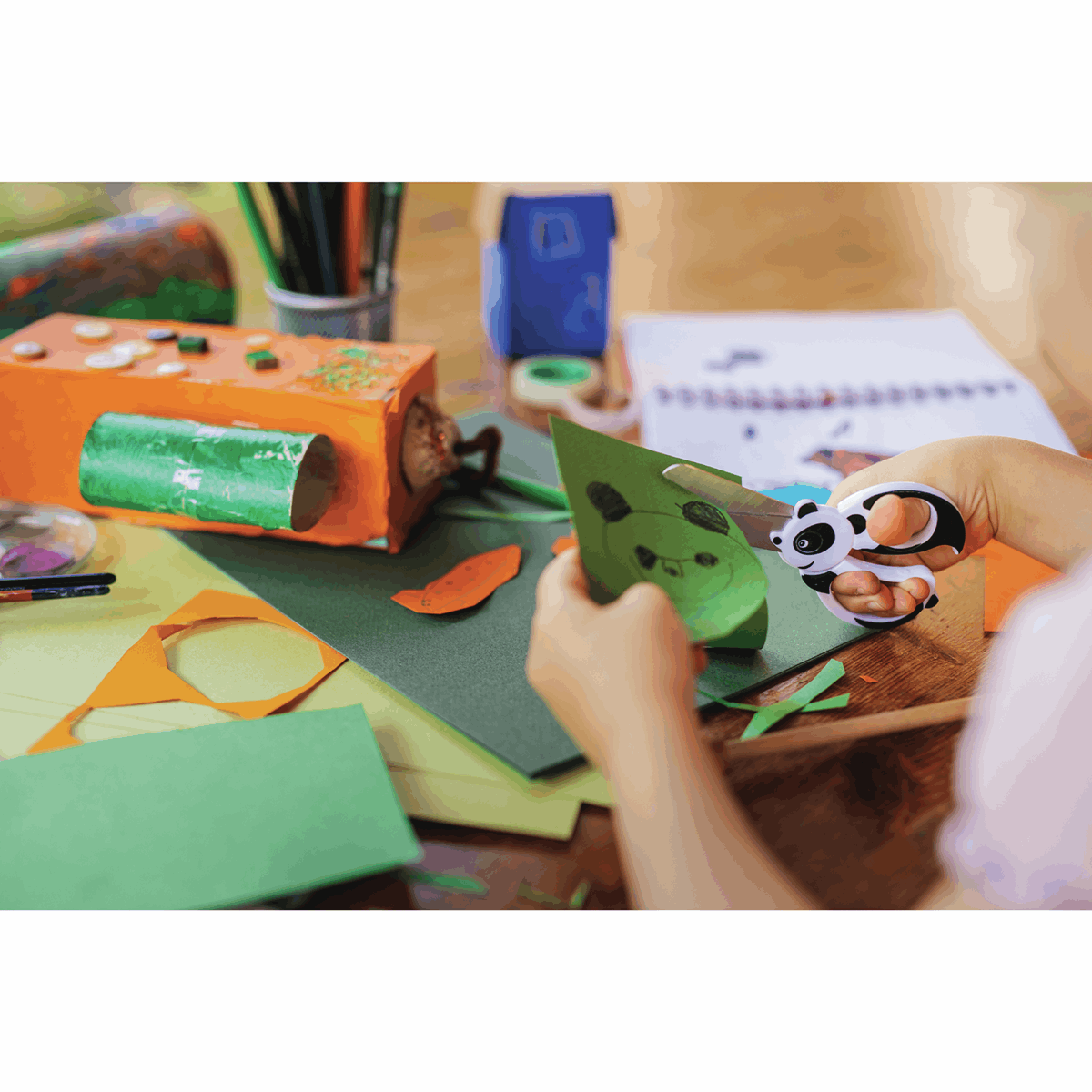 Fiskars Scissors: Kids: Animals: Panda: 13cm Paper Fabric Sewing Accessory