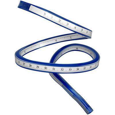 Flexible Ruler 50cm Plastic Bendable Craft Scale Curve Bendy Kids Tape Measure - Home - Crafts
