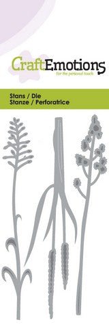 Flowering Grass Stencil Die Universal Embossing Cutting Machine Sizzix Card Making - Home - Crafts