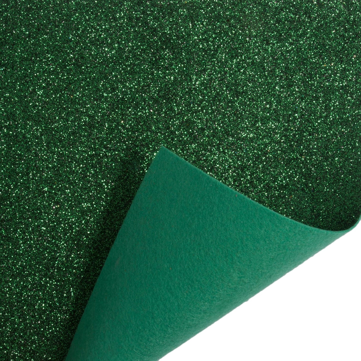 Glitter Acrylic Felt Roll Fabric Crafts Width 45 cm x 1 Meter - Green - Home - Crafts