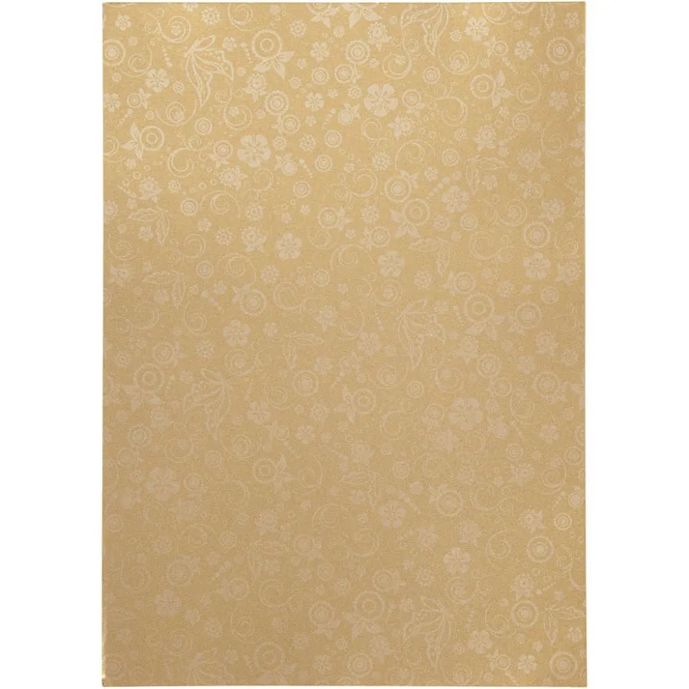 Glossy Paper Faint Silver Print Pattern Making Greeting Cards Invitations Crafts