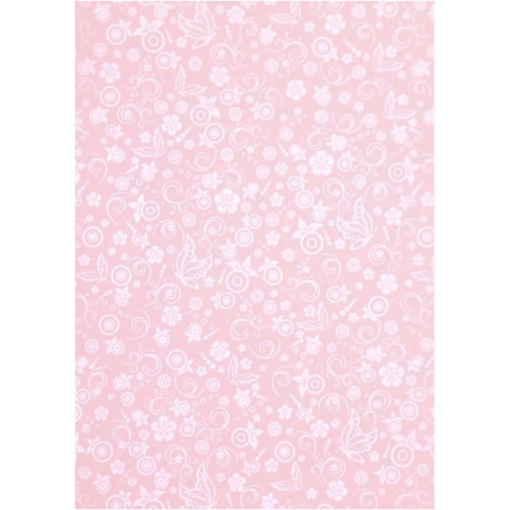 Glossy Paper Faint Silver Print Pattern Making Greeting Cards Invitations Crafts