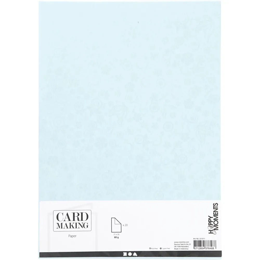 Glossy Paper Faint Silver Print Pattern Making Greeting Cards Invitations Crafts