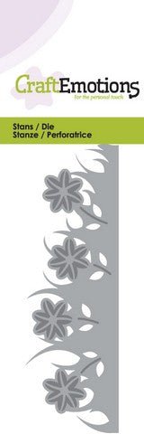 Grass Flower Border Stencil Die Universal Embossing Cutting Machine Sizzix Card Making - Home - Crafts