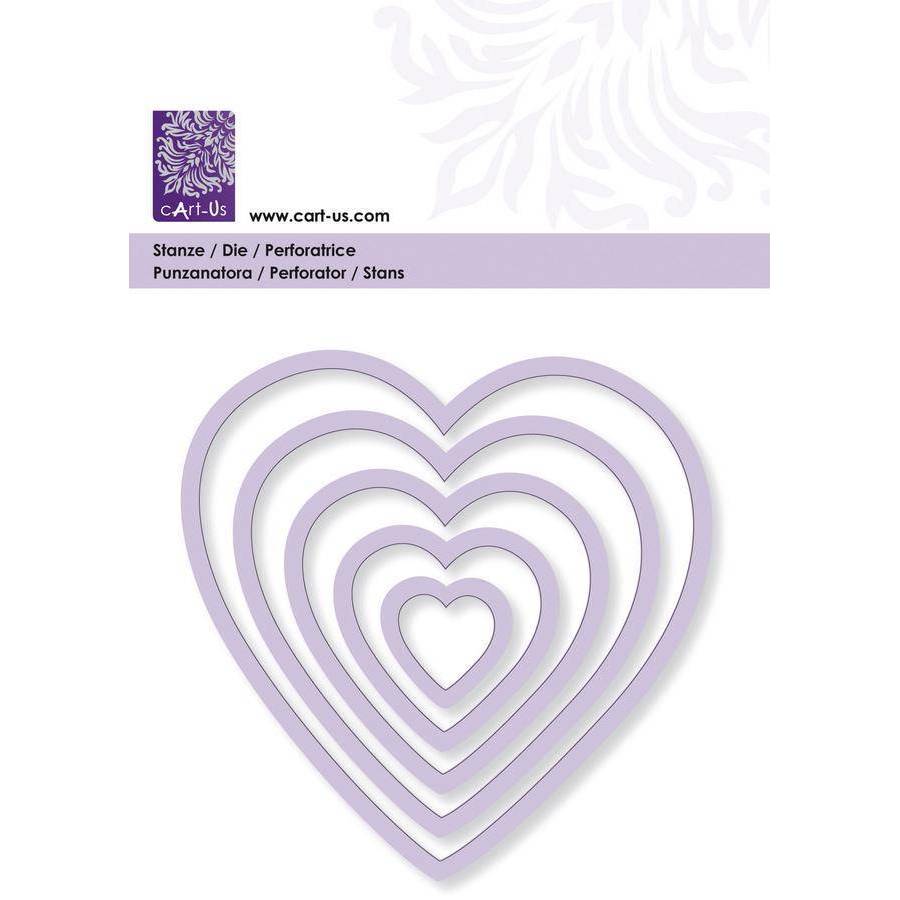 Heart Frame All Machine Punching Embossing Stencil Decoration Craft 19 - 90 mm - Home - Crafts