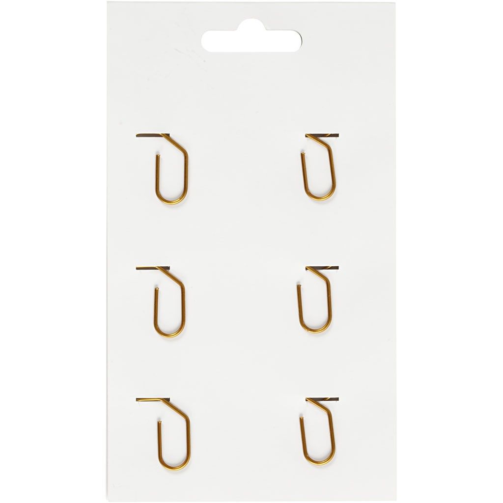 Heart Shaped Metal Gold Colour Paperclips For Card Gift Decorations 30 mm x 20 mm - Home - Crafts