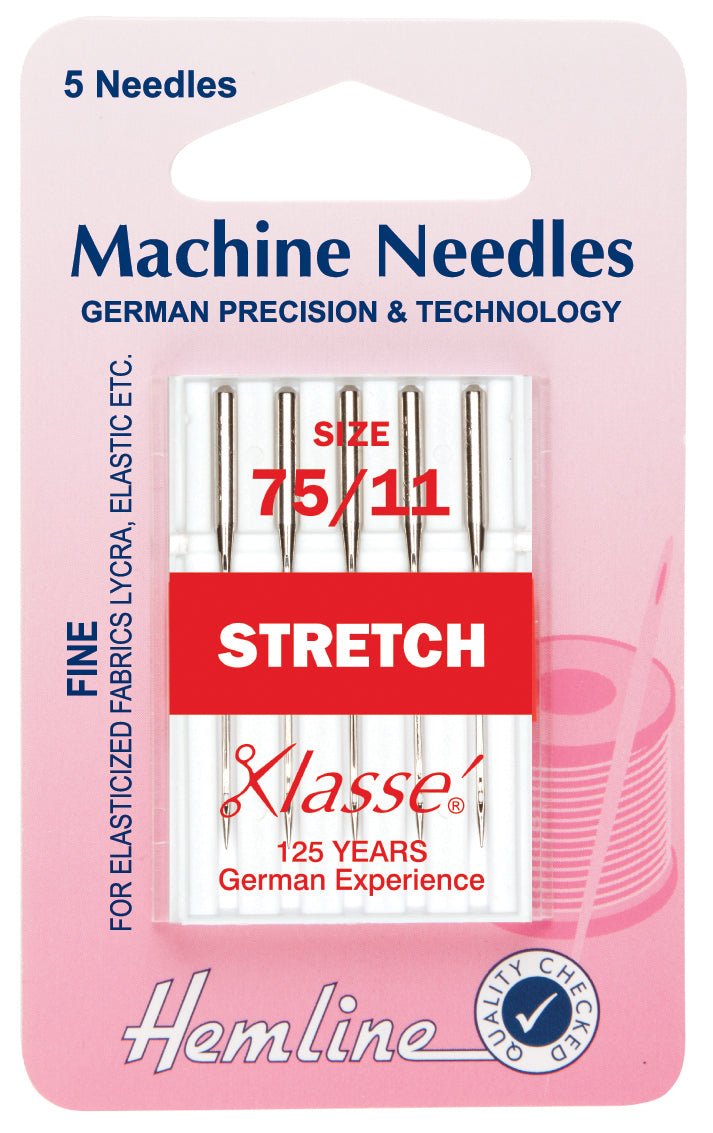 Hemline Sewing Machine Needles Stretch Fine - 75/11 - Home - Crafts