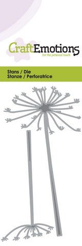Hogweed Stencil Die Universal Embossing Cutting Machine Sizzix Card Making - Home - Crafts