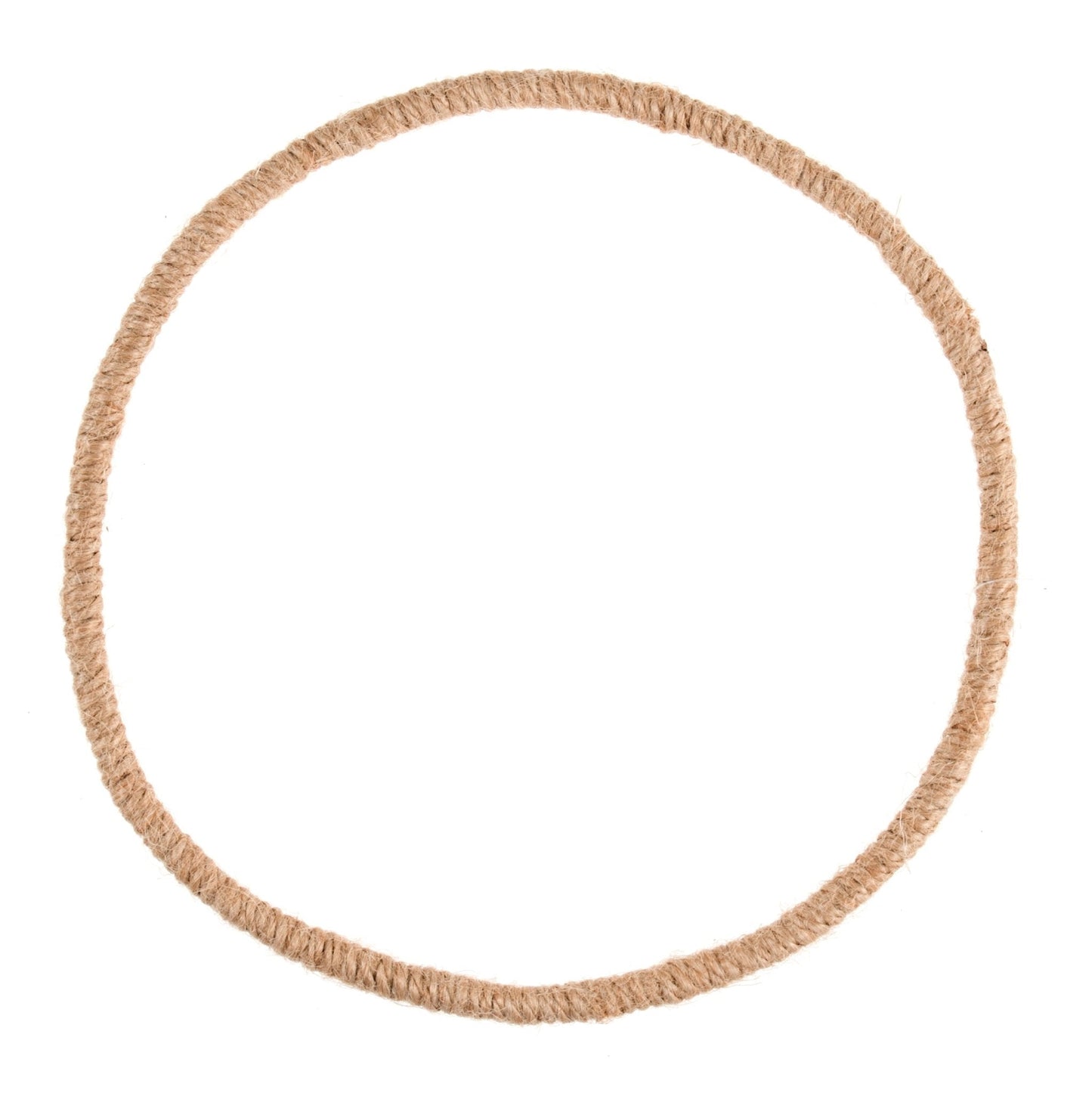 Jute Wrapped Wire Hoop Wreath Base Macramé Home Decoration Crafts - Select Size - Home - Crafts