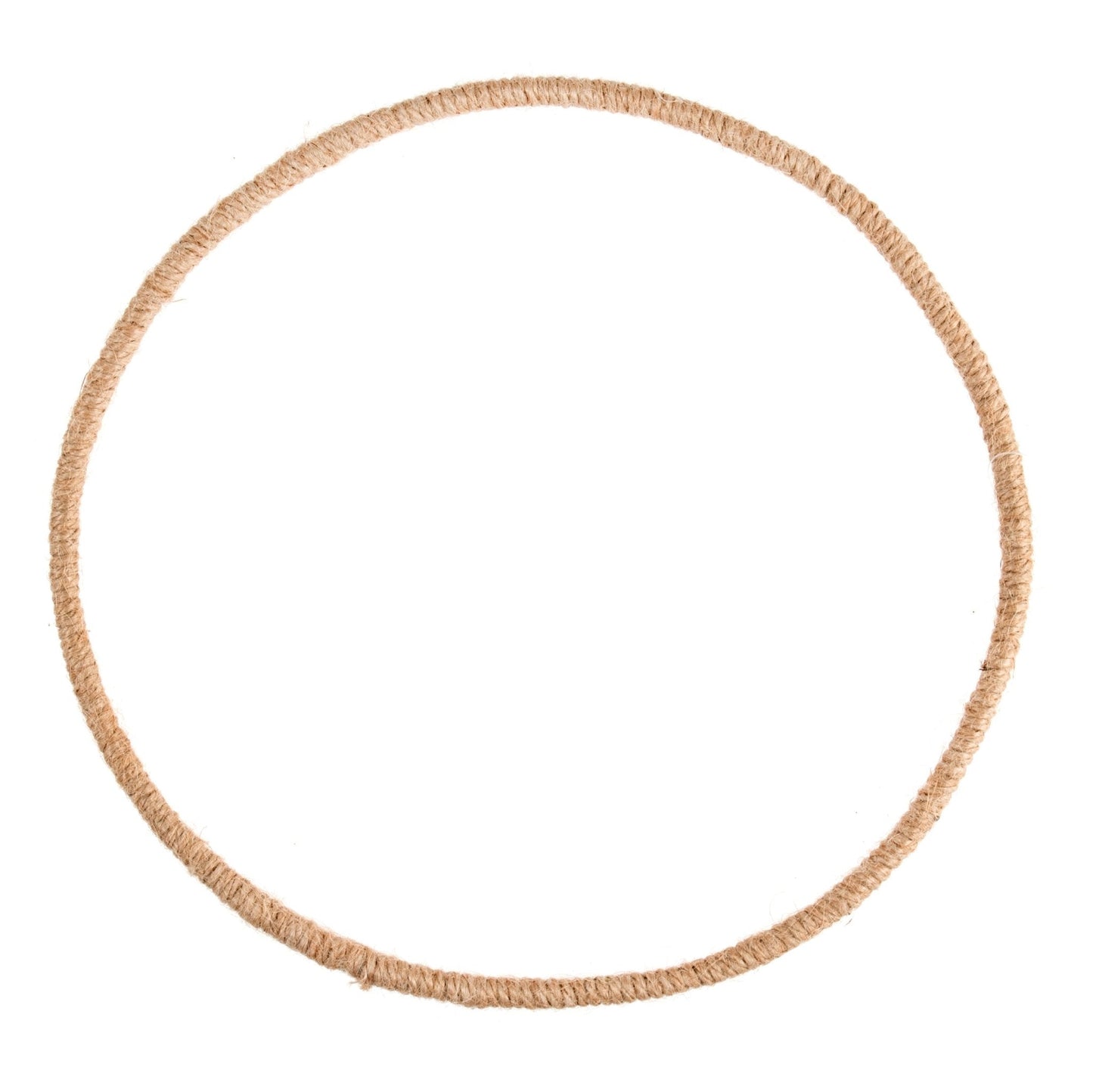 Jute Wrapped Wire Hoop Wreath Base Macramé Home Decoration Crafts - Select Size - Home - Crafts