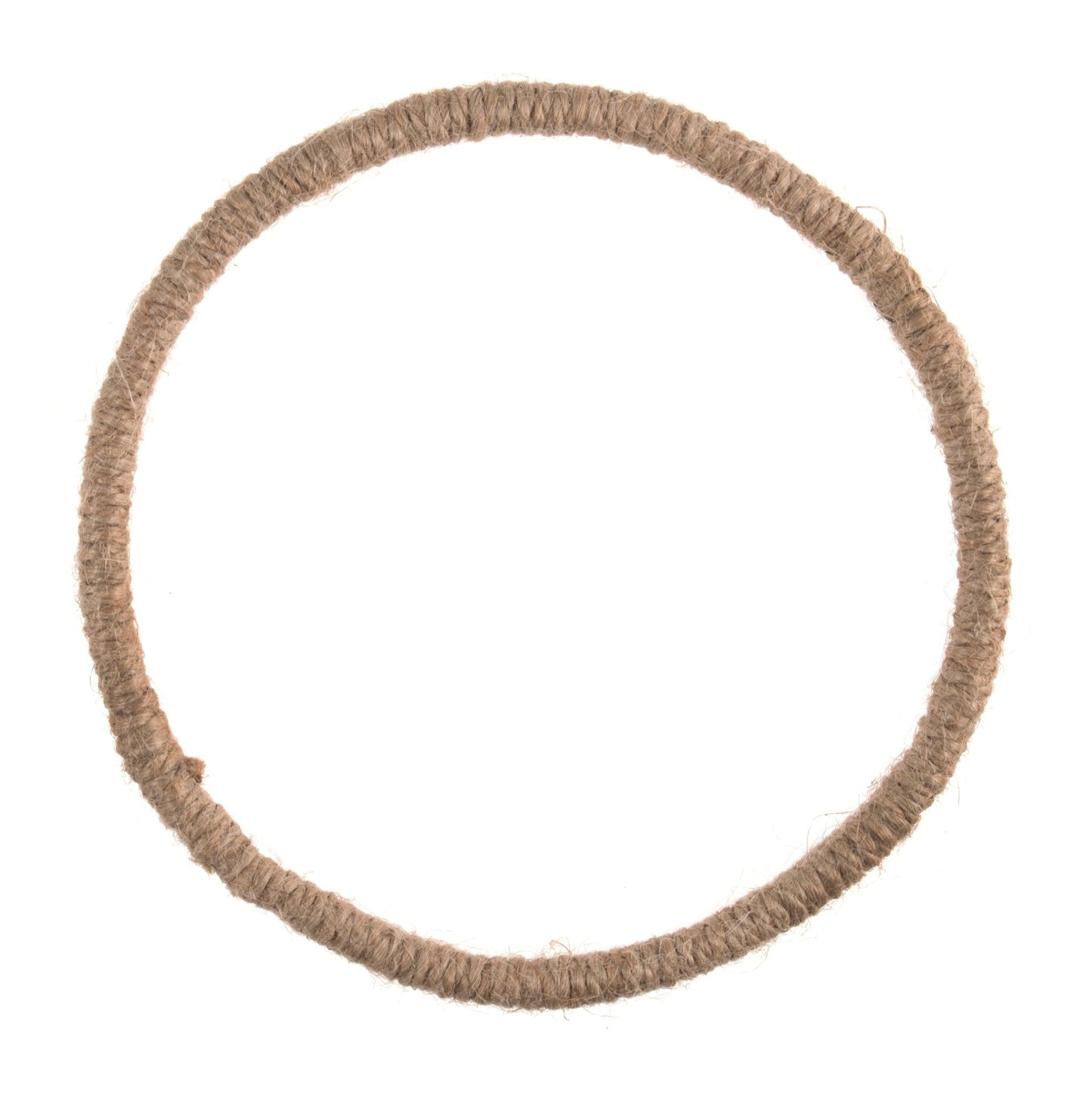 Jute Wrapped Wire Hoop Wreath Base Macramé Home Decoration Crafts - Select Size - Home - Crafts
