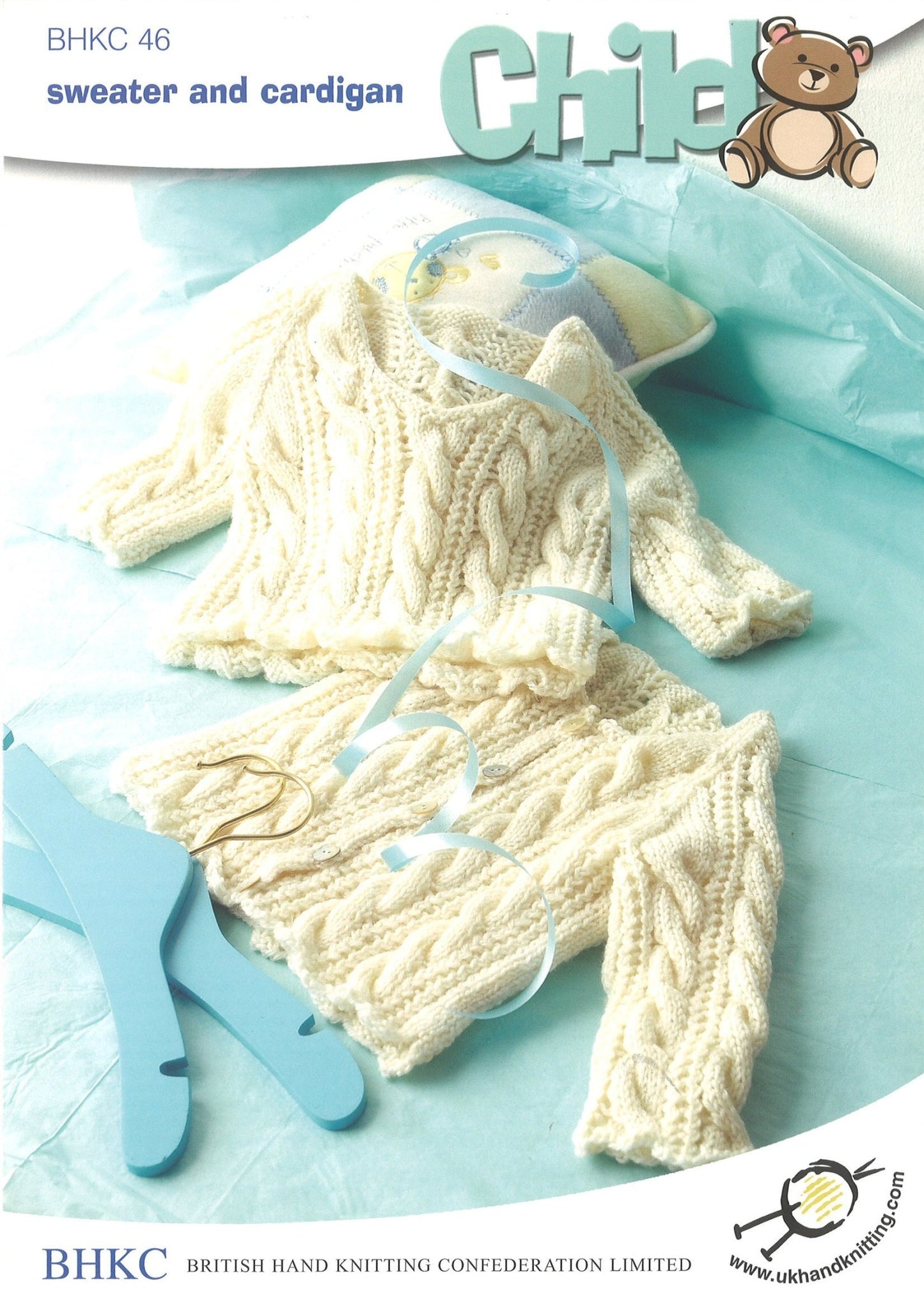 Knitting Pattern Sweater Cardigan 46 - 66 cm 18 - 26 inch - Home - Crafts