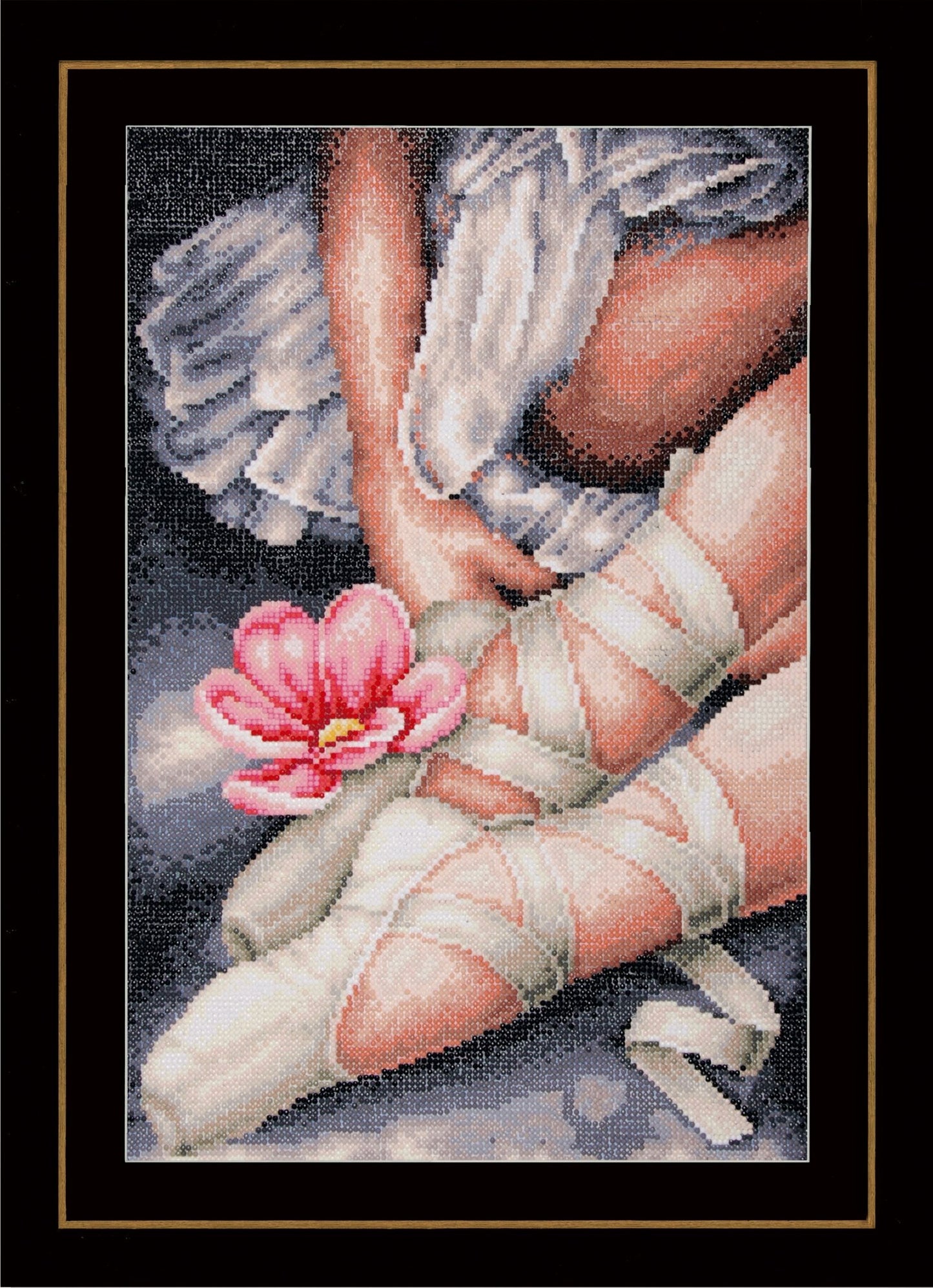Lanarte Diamond Painting Needlecraft Kit Canvas Children Crafts 34x51 cm - My Little Ballerina Shoes - Home - Crafts