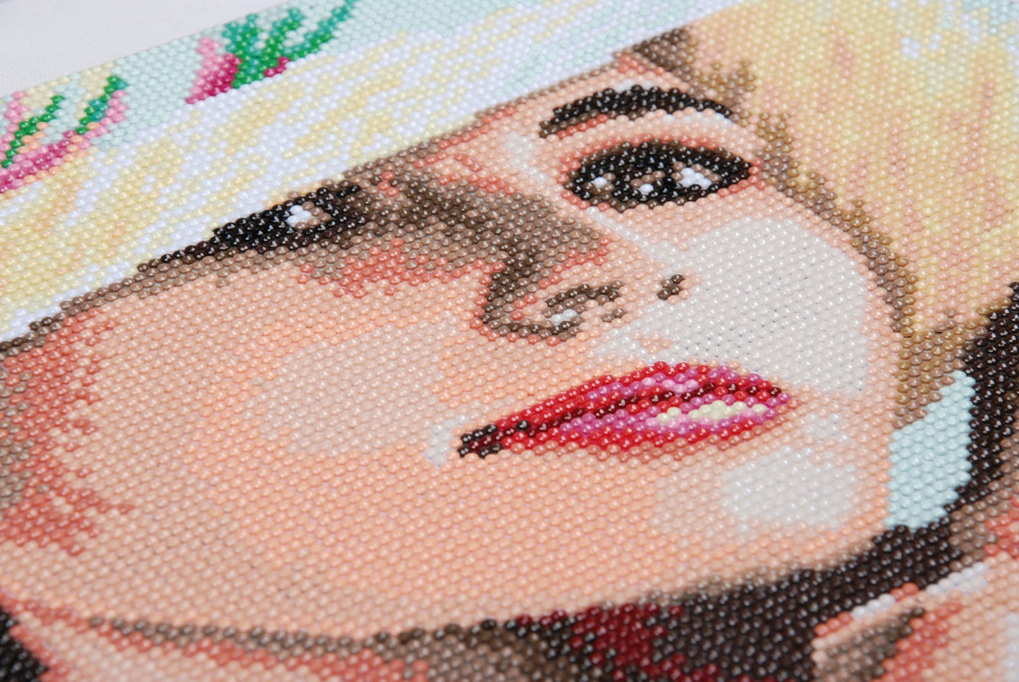Lanarte Diamond Painting Needlecraft Kit Poylester Canvas Children Crafts 49x37 cm - Lady With Hat - Home - Crafts
