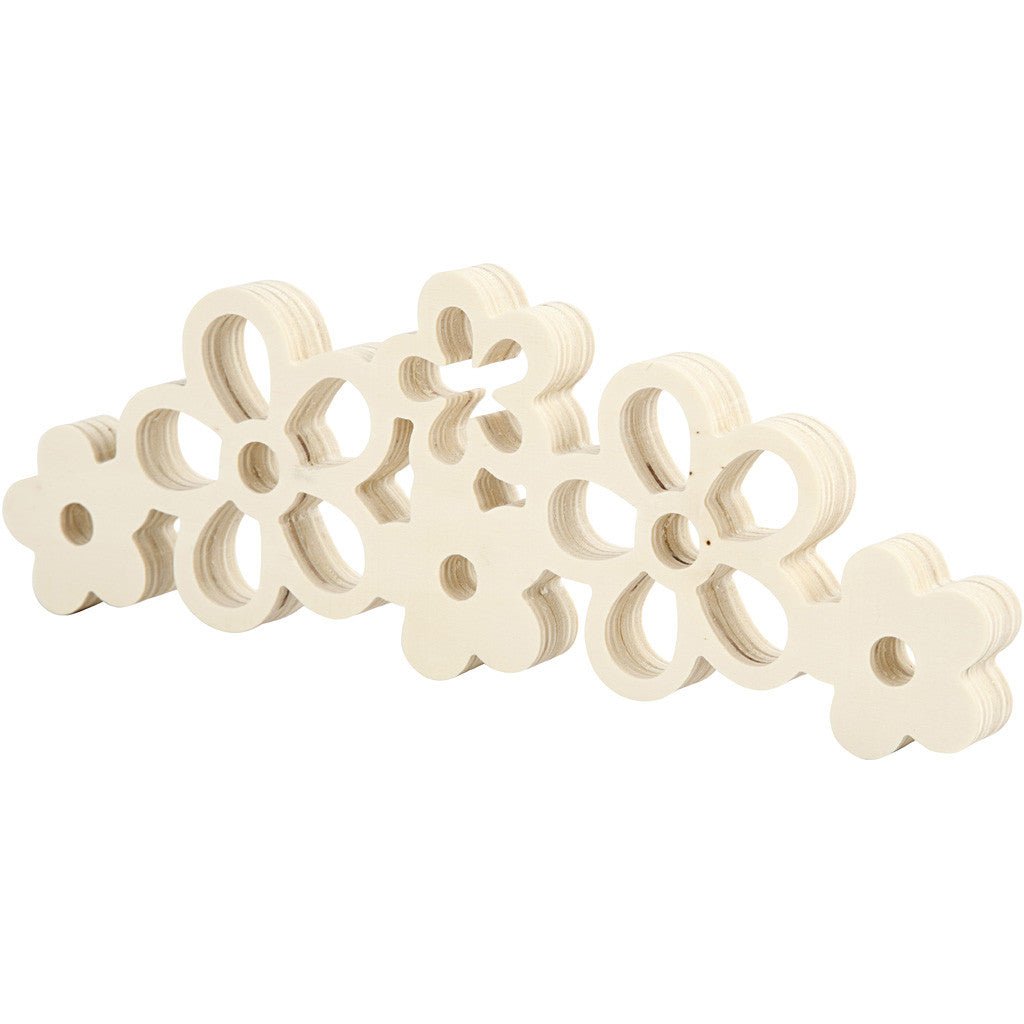 Light Wood Flowers Decoration Crafts W: 30 cm H: 10 cm - Home - Crafts
