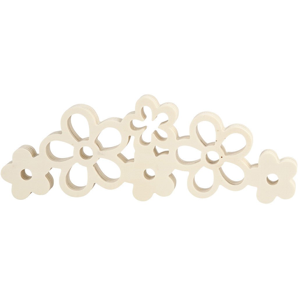 Light Wood Flowers Decoration Crafts W: 30 cm H: 10 cm - Home - Crafts