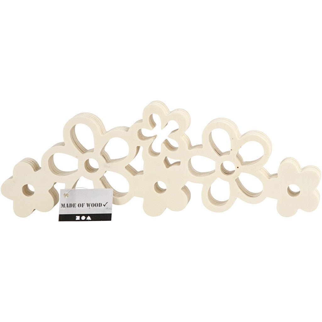 Light Wood Flowers Decoration Crafts W: 30 cm H: 10 cm - Home - Crafts