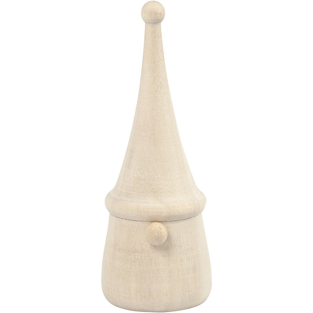Light Wood Gnomes With Nose Long Cap Decoration Figures Crafts H: 8 cm D: 3 cm - Home - Crafts