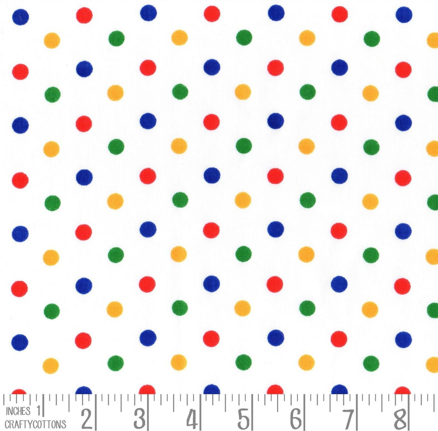 Multi Spot Polycotton Children Fabric Choose Size - Home - Crafts