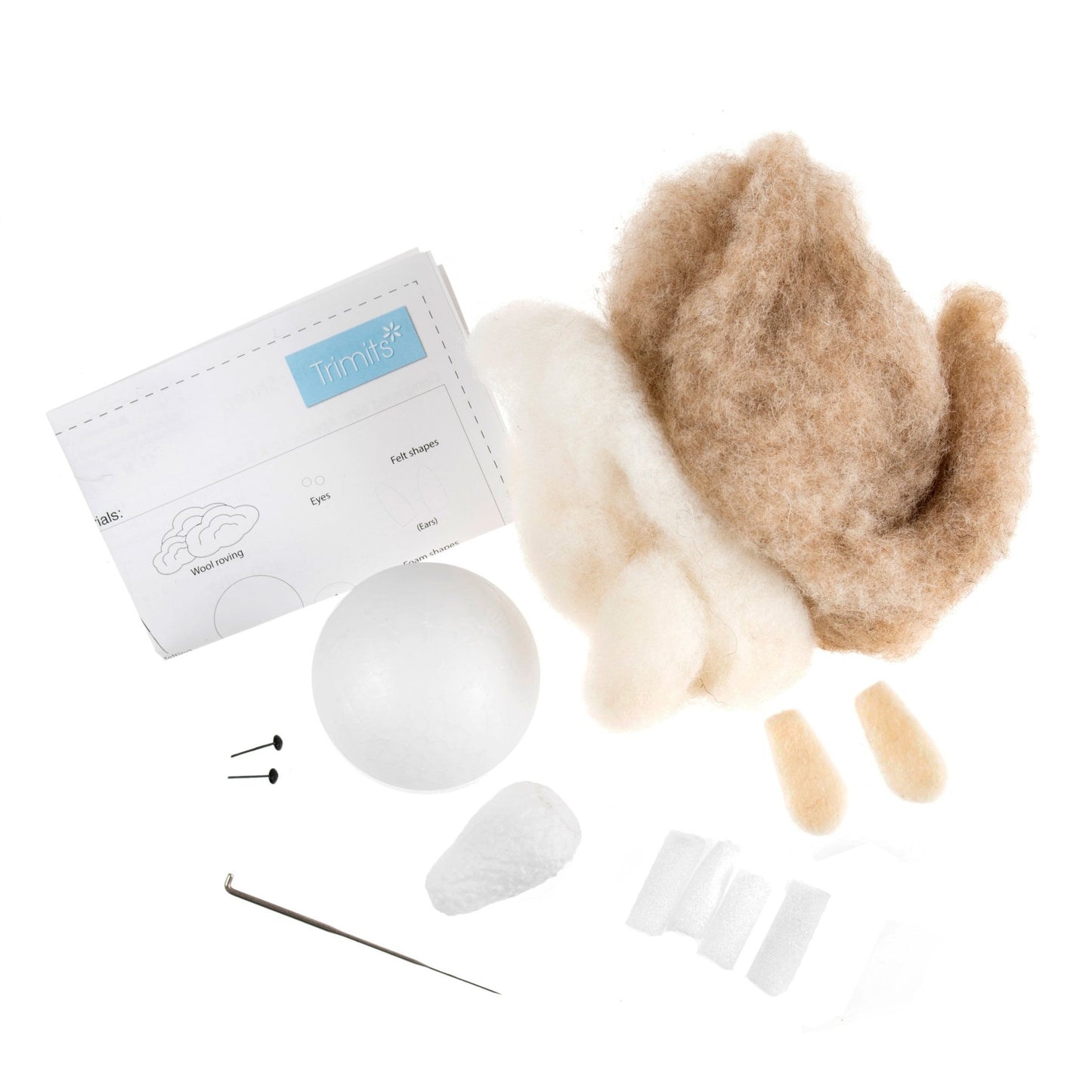 Needle Felting Crafting Kit Sheep Cute Decorations Toys Beginner Friendly