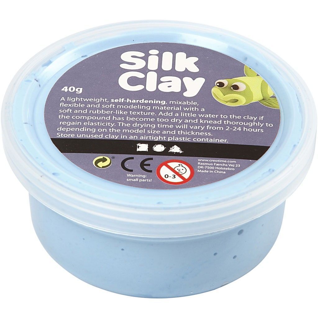 Neon Blue Colour Pliable Lightweight Modelling Compound With Plastic Tub 40 g - Home - Crafts