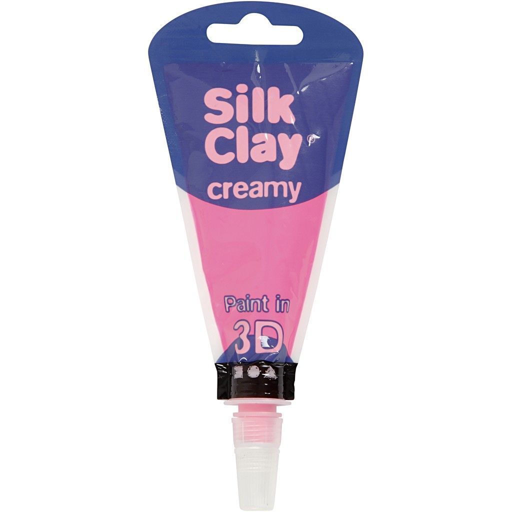 Neon Pink Colour Liquid Modelling Clay Piping Bag For Relief Drawing 35 ml - Home - Crafts