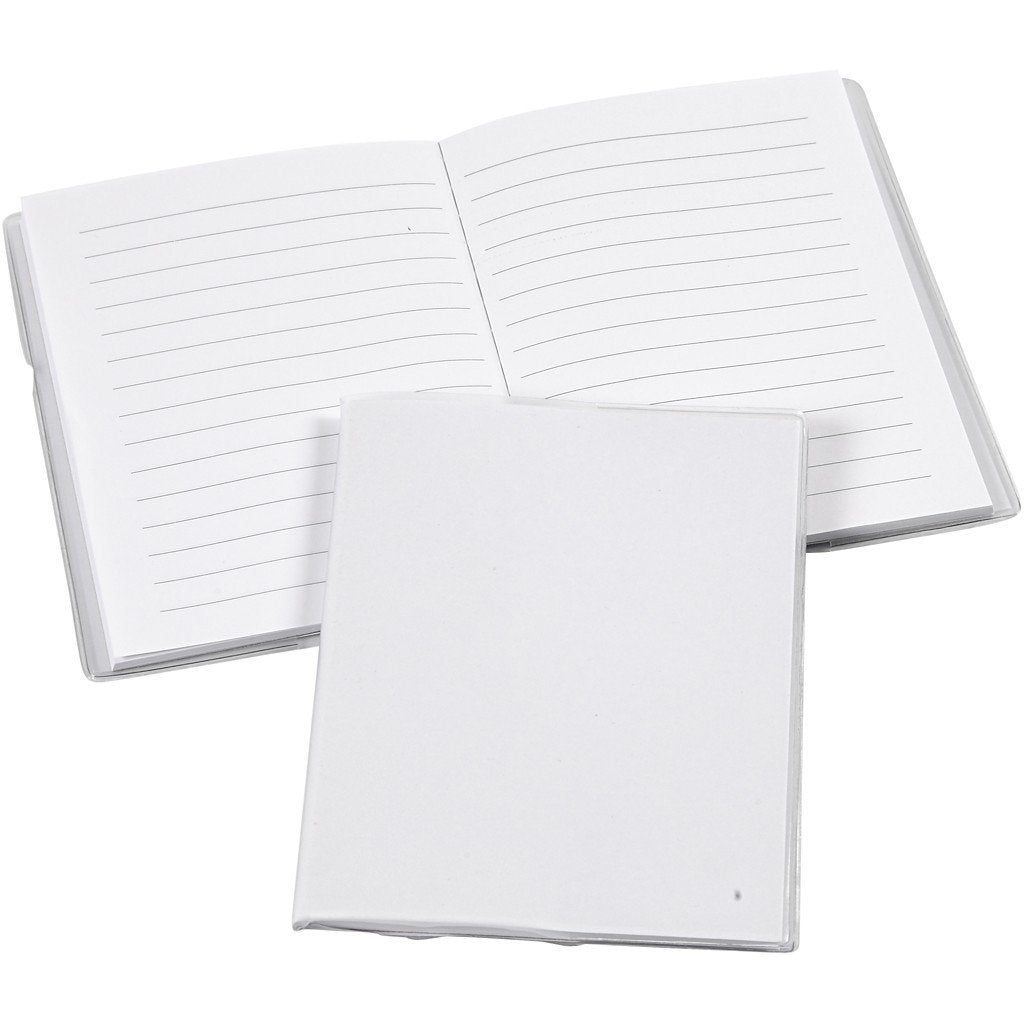 Notebook With Clear Cover Replaceable 50 Lined Pages 13.7 x 10 cm - Home - Crafts