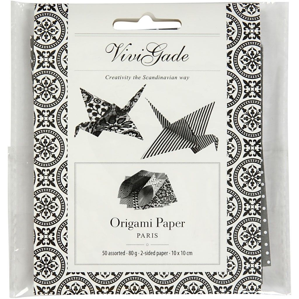 Origami Paper, sheet 10x10 cm, 80g, 50 mixed sheets - Home - Crafts