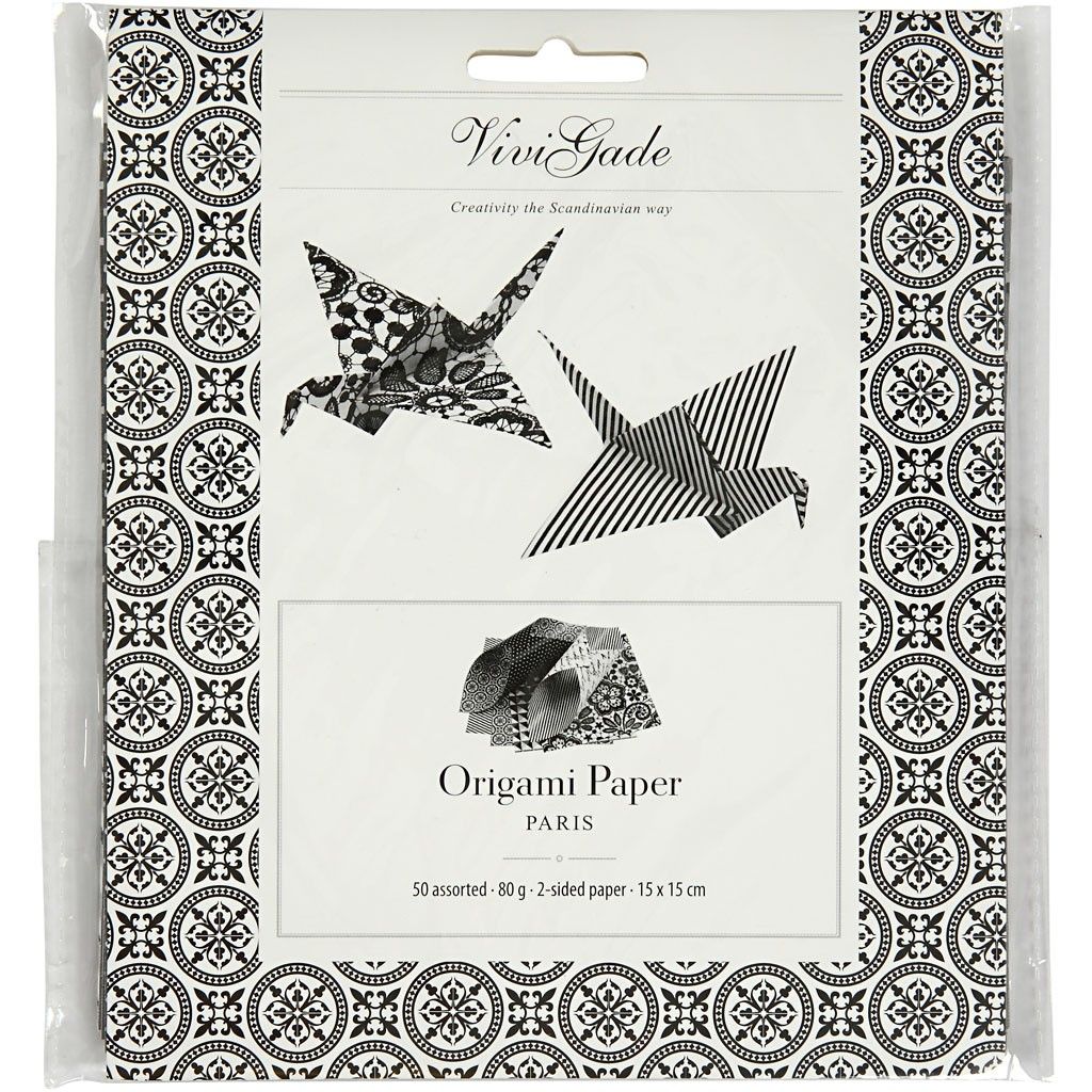 Origami Paper, sheet 15x15 cm, 80g, 50 mixed sheets - Home - Crafts