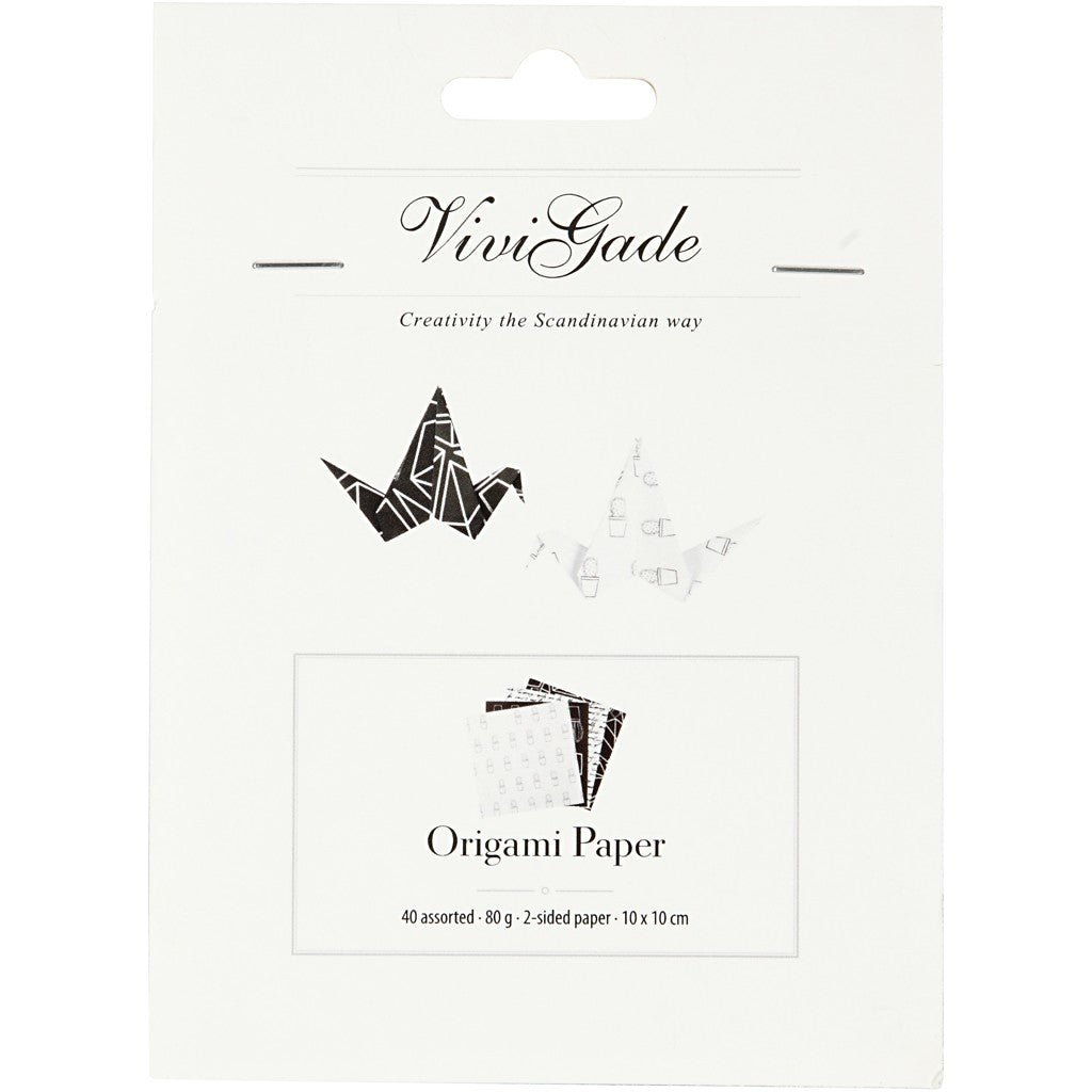 Origami Paper, size 10x10 cm, 80g, 40 sheets - Home - Crafts
