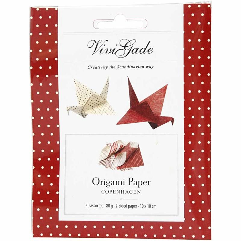Origami Paper, size 10x10 cm, 80g, 50 mixed sheets - Home - Crafts
