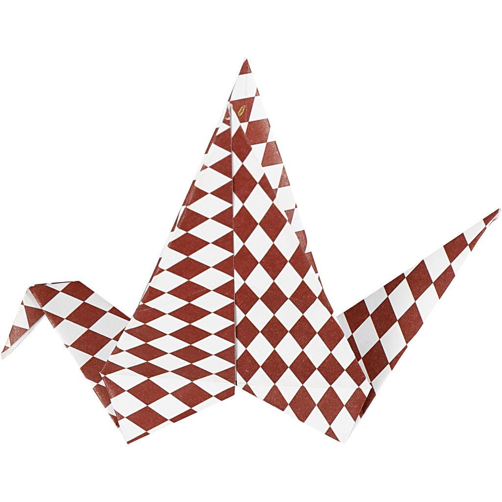 Origami Paper, size 15x15 cm, 80g, red, 40 sheets - Home - Crafts