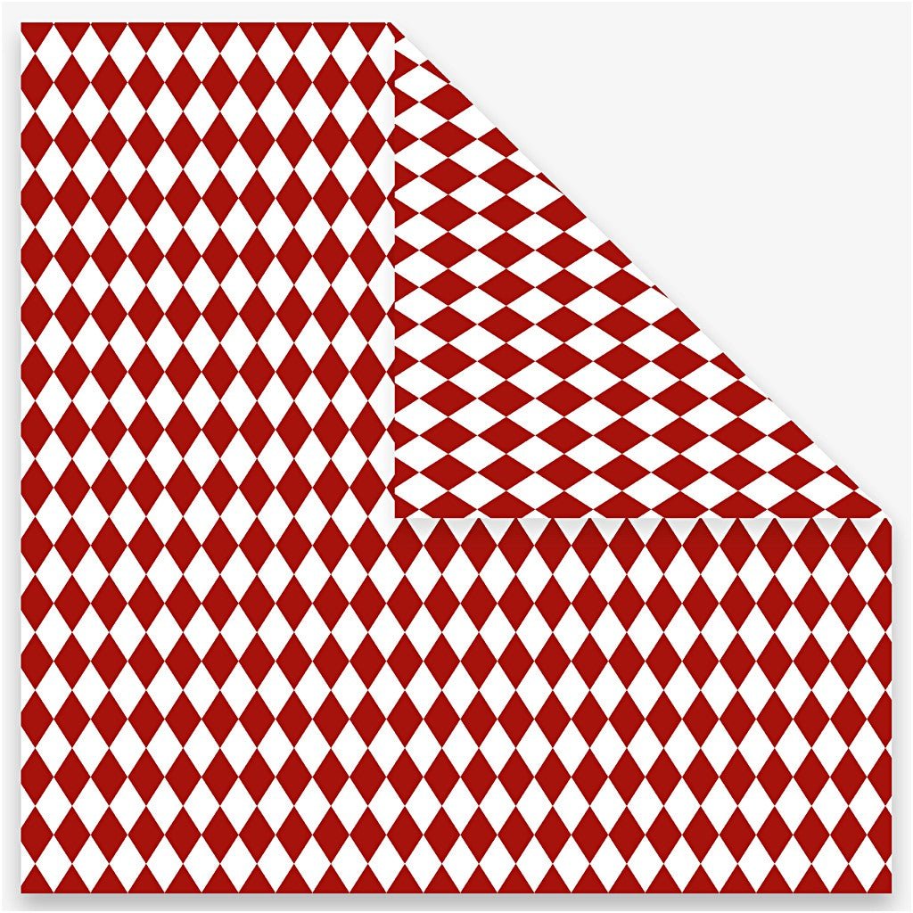 Origami Paper, size 15x15 cm, 80g, red, 40 sheets - Home - Crafts