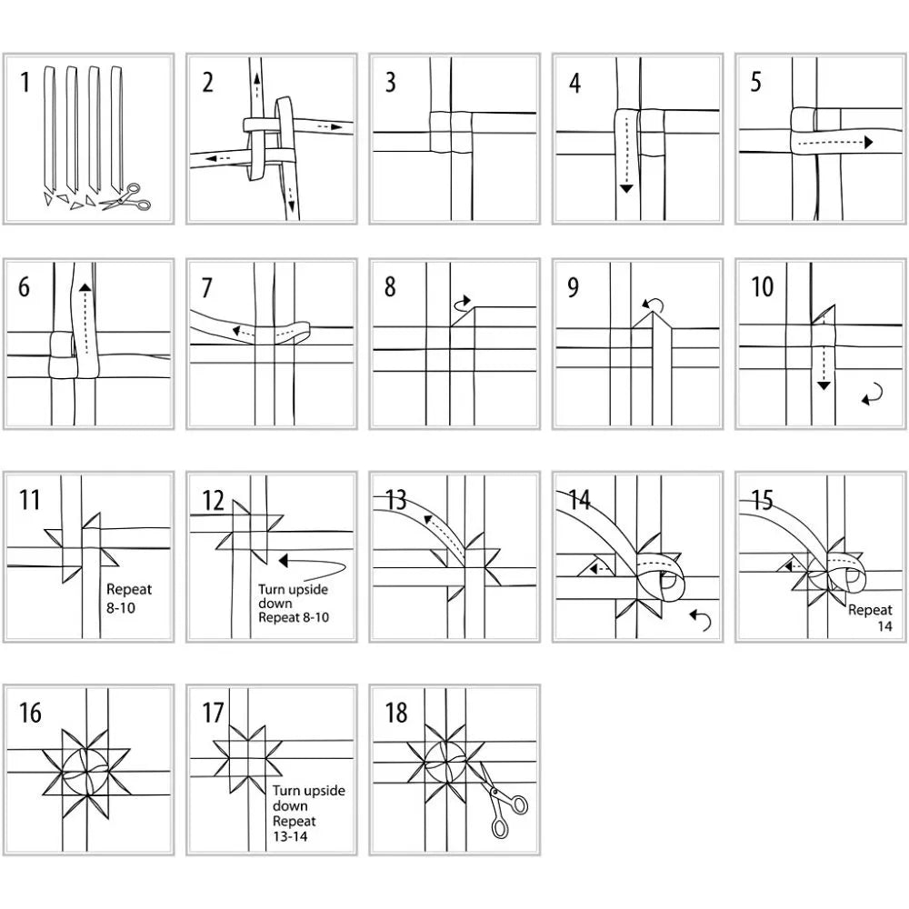 Paper Star Strips | 5 Designs 40 Strips 100cm Long 40mm Wide | Vivi Gade Designs