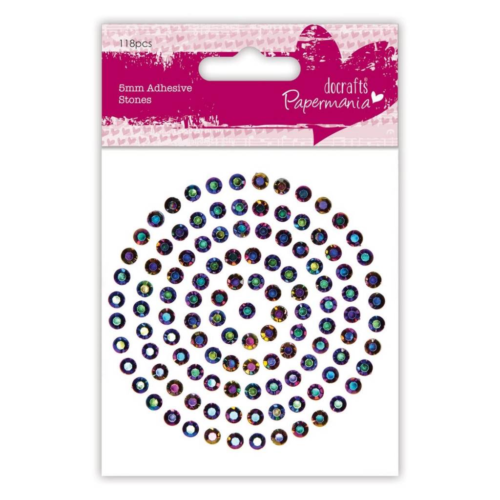 Papermania 5mm Iridescent Adhesive Stones Scrapbooking Jewellery Making Crafts - Home - Crafts
